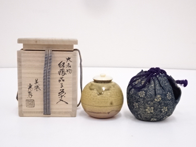 道具 ] - 道具 佐治光寿造 大名物紹鴎茄子茶入 □z | ネットショップ圭